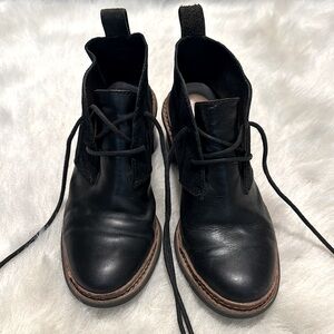 Black Leather Boots, worn once, great condition